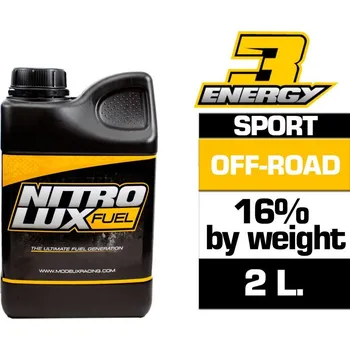 RC náhradní díl NITROLUX ENERGY 3 Off-Road SPORT 16% EU palivo, 2l - expresní doprava