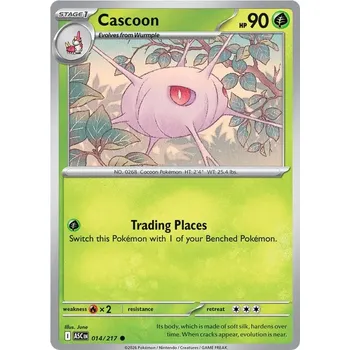 Sběratelská karetní hra Cascoon 014/217 - Ascended Heroes Typ karty: Non-Holo