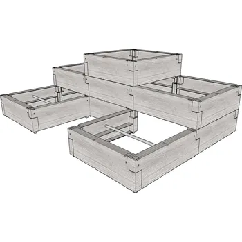 Držák na květináč a truhlík vyvýšený záhon JUWEL TIMBER ERGOLINE StepTwo (20479)