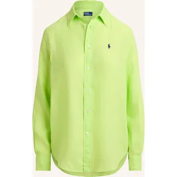 Dámská halenka Polo Ralph Lauren Dámská Lněná Košilová Halenka, neonově...