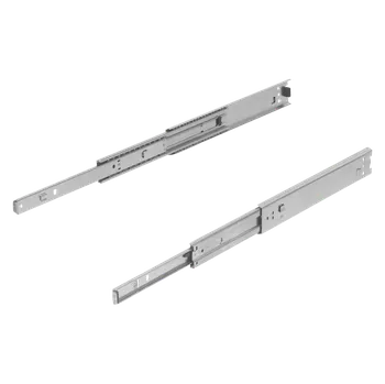 Nábytkové kování Teleskopické lišty, ocelové pro boční montáž, extra výsuv, nosnost do 60 kg K2385.0500
