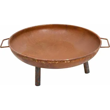 vidaXL Mísa na oheň 67,5 x 58 x 22,5 cm ocel [313347] Barva: Hnědá