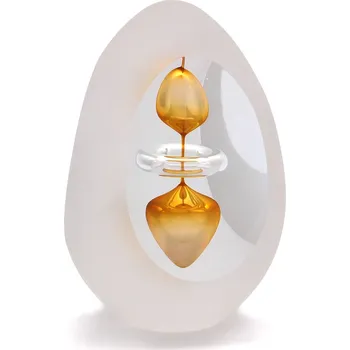 Artcristal Bohemia Broušené těžítko trojbrus - dekor 08 Barva: Zlatý topaz, Výška: 7 cm