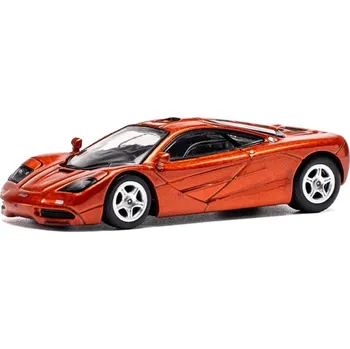 autíčko McLaren F1 oranžová 1:64 - POP RACE McLaren F1 - kovový model