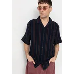 Brixton Bunker Waffle Stripe (washed navy stripe) XL, černá