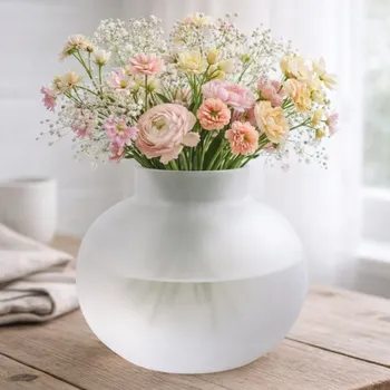 Váza Wikholm Form Skleněná bílá váza Bubblan L