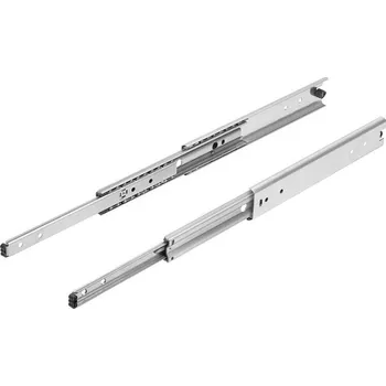 Nábytkové kování Teleskopické lišty, z nerezové oceli, pro boční montáž, extra výsuv, nosnost do 90 kg K2092.0550