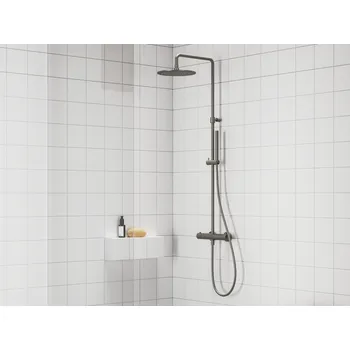 Sprchový set ES 091.20GB Sprchový sloup s termostatickou baterií, posuvný, se sprchovým setem, grafit kartáčovaný
