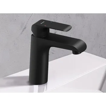 Vodovodní baterie FL 013.20BLM Umyvadlová stojánková baterie 151 mm s výpustí ClickClack, černá matná