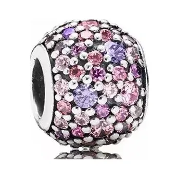 Korálek Prosperk Korálek na náramek s růžovými zirkonky