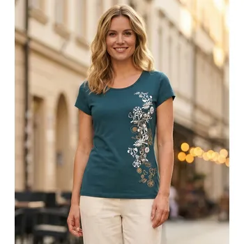 Dámské tričko Dámské triko ALTISPORT CARRYOVER ALW029122 PETROLEJOVÁ XS