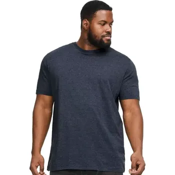 Pánské tričko Velké pánské tričko s krátkým rukávem hladké Jack & Jones 12229640 tmavě modré (5XL)