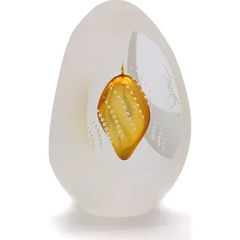 Artcristal Bohemia Broušené těžítko trojbrus - dekor 05 Barva: Zlatý topaz, Výška: 7 cm