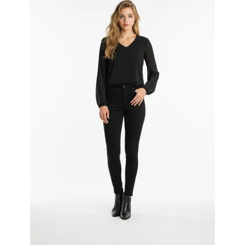 Dámská halenka Halenka Sofistik černá s průhlednými rukávy velikosti Sofistik: 42