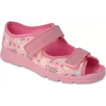 Dívčí bačkory BEFADO 969Y173 dívčí sandálky růžové kytičky 32 969Y173_32