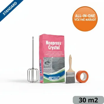 Stavební pojivo IZOLUJTO.CZ Sestava: Krystalická hydroizolace – All-in-One (30 m² – aby beton nepustil ani kapku)