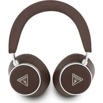 Sluchátka Guess PU Saffiano Triangle Logo ENC Bezdrátová Sluchátka-Hnědá / Bezdrátová