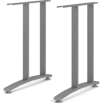 Počítačový stůl FalcoNabytek Ukončovací nohy stolu Office 437 silver grey