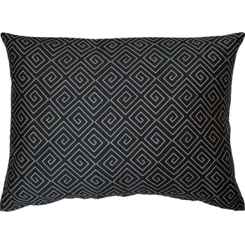 Polštář SCANquilt povlak SATÉN PLUS kristal černopísková+pískovočerná 50 x 70 cm