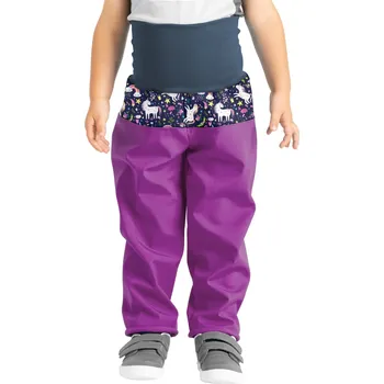 Unuo Batolecí zateplené softshell kalhoty - Jednorožci Velikost: 80-86