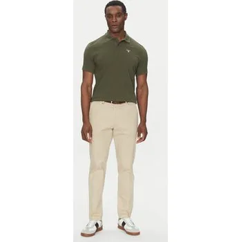 Pánské tričko Barbour Polokošile Original Sports MML0358OL71 Zelená Tailored Fit L