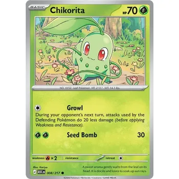 Karetní hra Chikorita 008/217 - Ascended Heroes Typ karty: Non-Holo