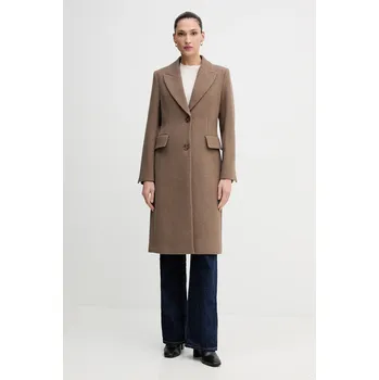 Dámský kabát Vlněný kabát Sisley 2JJYLN04Z hnědá 84X, vel. 42