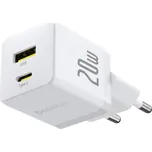 Baseus Palm Fast Nabíječka USB-A + USB-C 20W White-Bílá