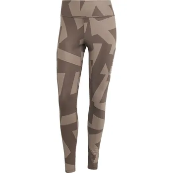 Dámské legíny Dámské Legíny ADIDAS W MT TIGHTS AOP JM0426 – Hnědá 38