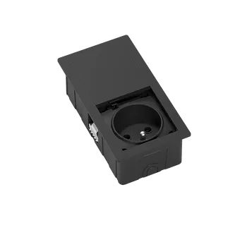 Elektrická zásuvka ASA 06025E00008 VERSAHIT MONO Vestavná zásuvková jednotka, 1x zásuvka, kabel 2 m, vidlice samostatně, černá