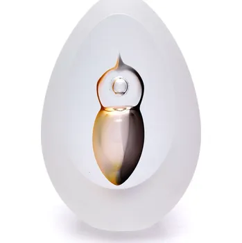 Artcristal Bohemia Broušené těžítko - dekor 07 Barva: Zlatý topaz / Kouřově černá, Výška: 7 cm