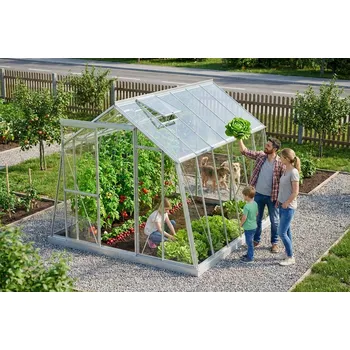 Skleník skleník LANITPLAST LIMES Viva V7/3 2,47x3 m čiré sklo 3 mm