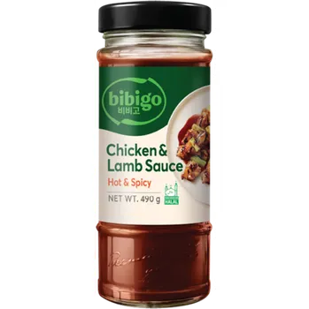 Omáčka Bibigo Kuřecí a jehněčí omáčka pikantní a kořeněná 490 g exp. 21.05.2026
