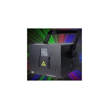 Osvětlovací technika Plnobarevný RGB laser 3 W, 25 kpps, DMX, ILDA