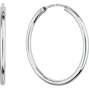 Náušnice Stříbrné náušnice kruhy 61004