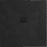 Sprchová vanička čtvercová SAT Alek 80x80 cm litý mramor černá SATALEK80Q 177006229