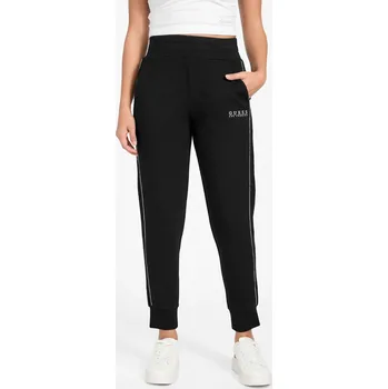 Dámské kalhoty Dámské Kalhoty GUESS NEW VICTOIRE SCUBA PANT W6RB45KBYE2-JBLK – Černá S