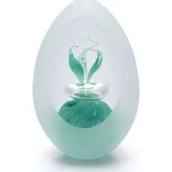 Artcristal Bohemia Broušené těžítko - dekor 03 Barva: Tyrkysová, Výška: 7 cm