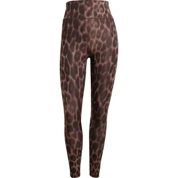 Dámské legíny Dámské Legíny 7/8 ADIDAS OPT ESS AOP 7/8 KA6346 – Hnědá XS