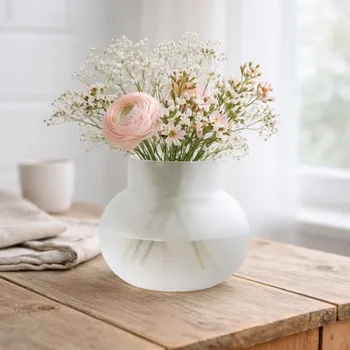 Váza Wikholm Form Skleněná bílá váza Bubblan