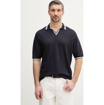 Pánské oblečení Plátěné polo tričko Paul&Shark 26411624 námořnická modř 59X, vel. L