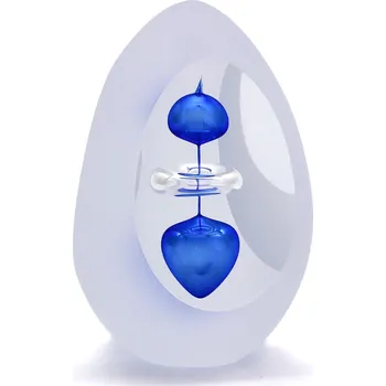 Artcristal Bohemia Broušené těžítko trojbrus - dekor 08 Barva: Modrá, Výška: 7 cm