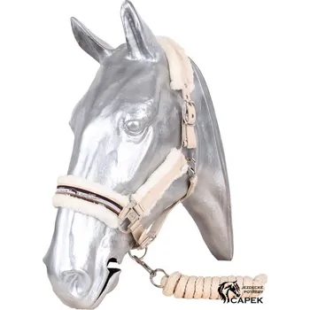 Sport Ohlávka a vodítko Kentaur -BERÁNEK II- - Modrá/Vínová - Full