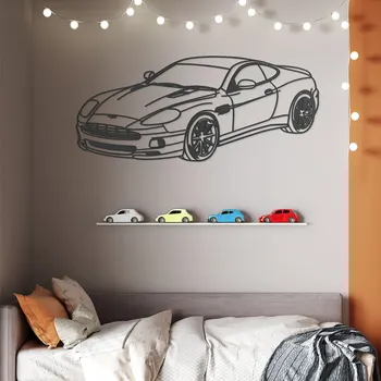 Obraz Auto na stěnu - Aston Martin V12 Vanquish, Antracitově-šedá | DUBLEZ