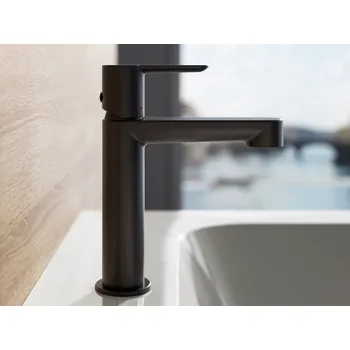 Vodovodní baterie PU 014.21BLM Umyvadlová stojánková baterie 190 mm bez výpusti, černá matná