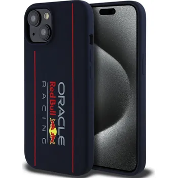 Pouzdro na mobilní telefon Red Bull MagSafe silikonový kryt na iPhone – Vertical Logo-Námořnická modrá / iPhone 15