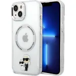 Karl Lagerfeld IML Karl and Choupette MagSafe Zadní Kryt-Průhledná / iPhone 15
