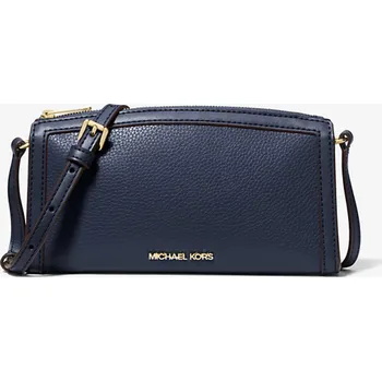 Kabelka Michael Kors kožená crossbody kabelka navy modrá
