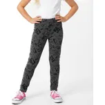 ZATEPLENÉ DÍVČÍ LEGÍNY ZIMA26 Barva: Tmavě šedá, Velikost: 158