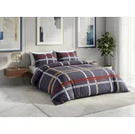 Povlečení z mikrovlákna TARTAN tmavě modré Rozměr povlečení: 2 ks 70 x 80 cm | 160 x 200 cm 243596232